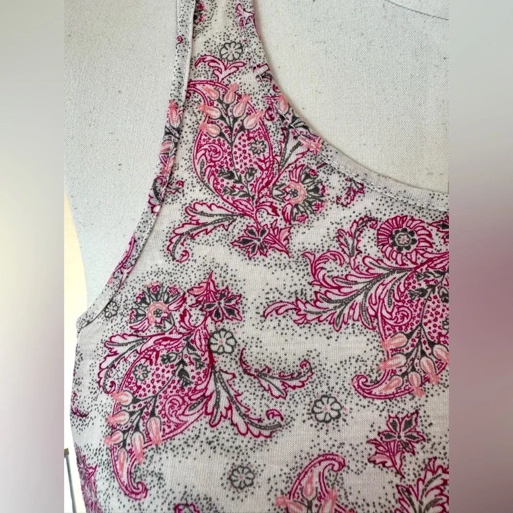 American Eagle Outfitters Pink Paisley Tank Top - Picture 4 of 7